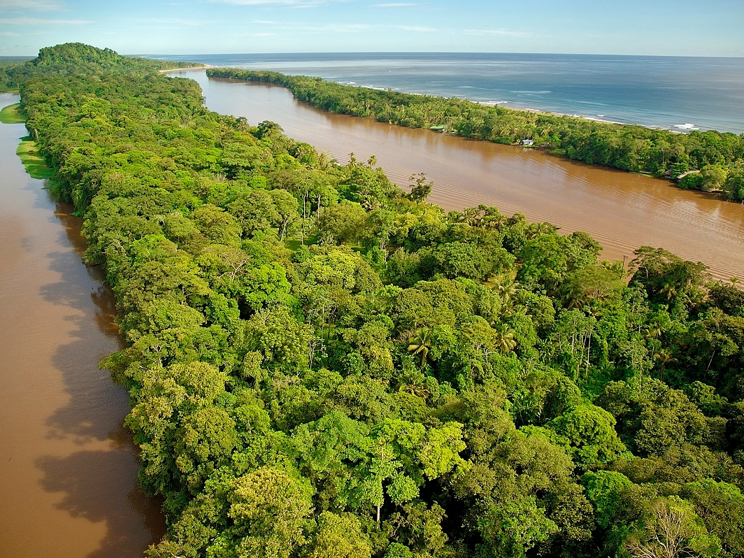 Tortuguero Main Canal Aerial View