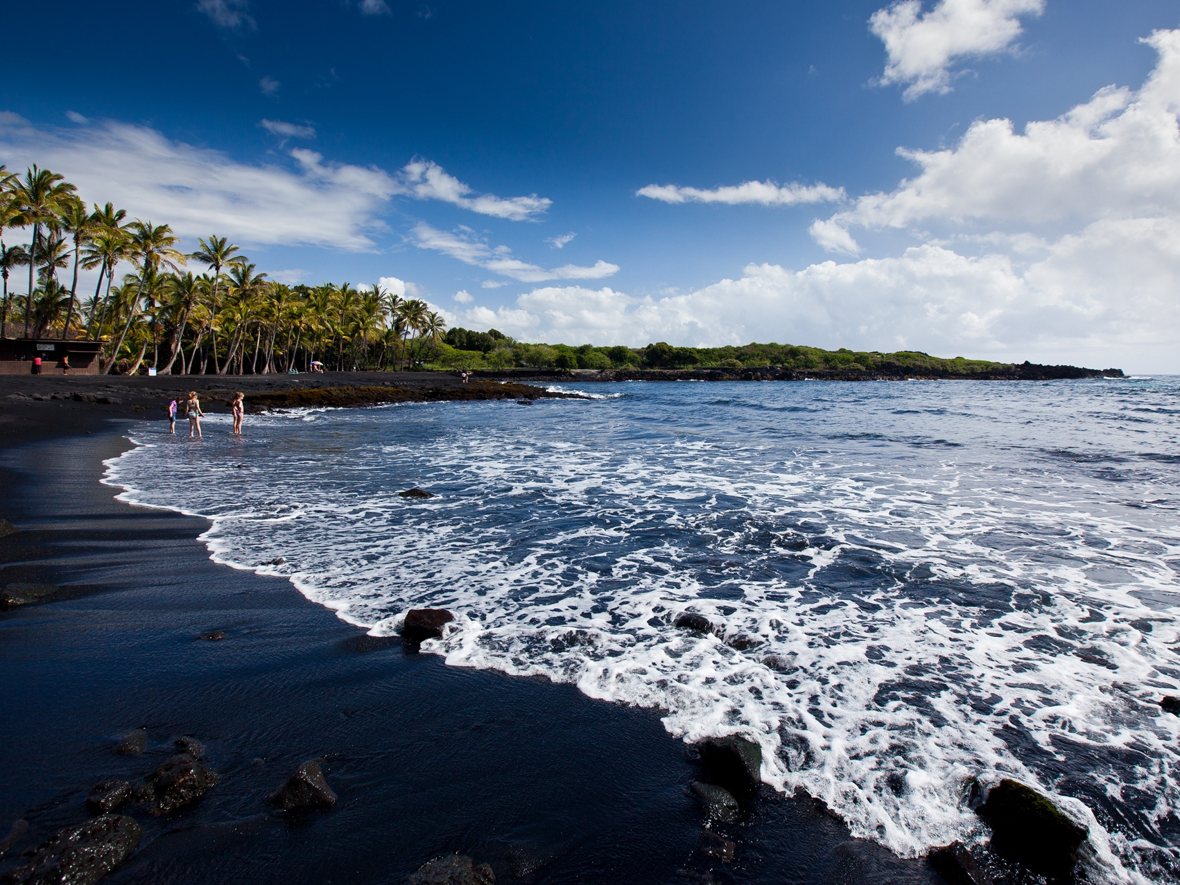 Hawaii Island Punaluu Black Beach