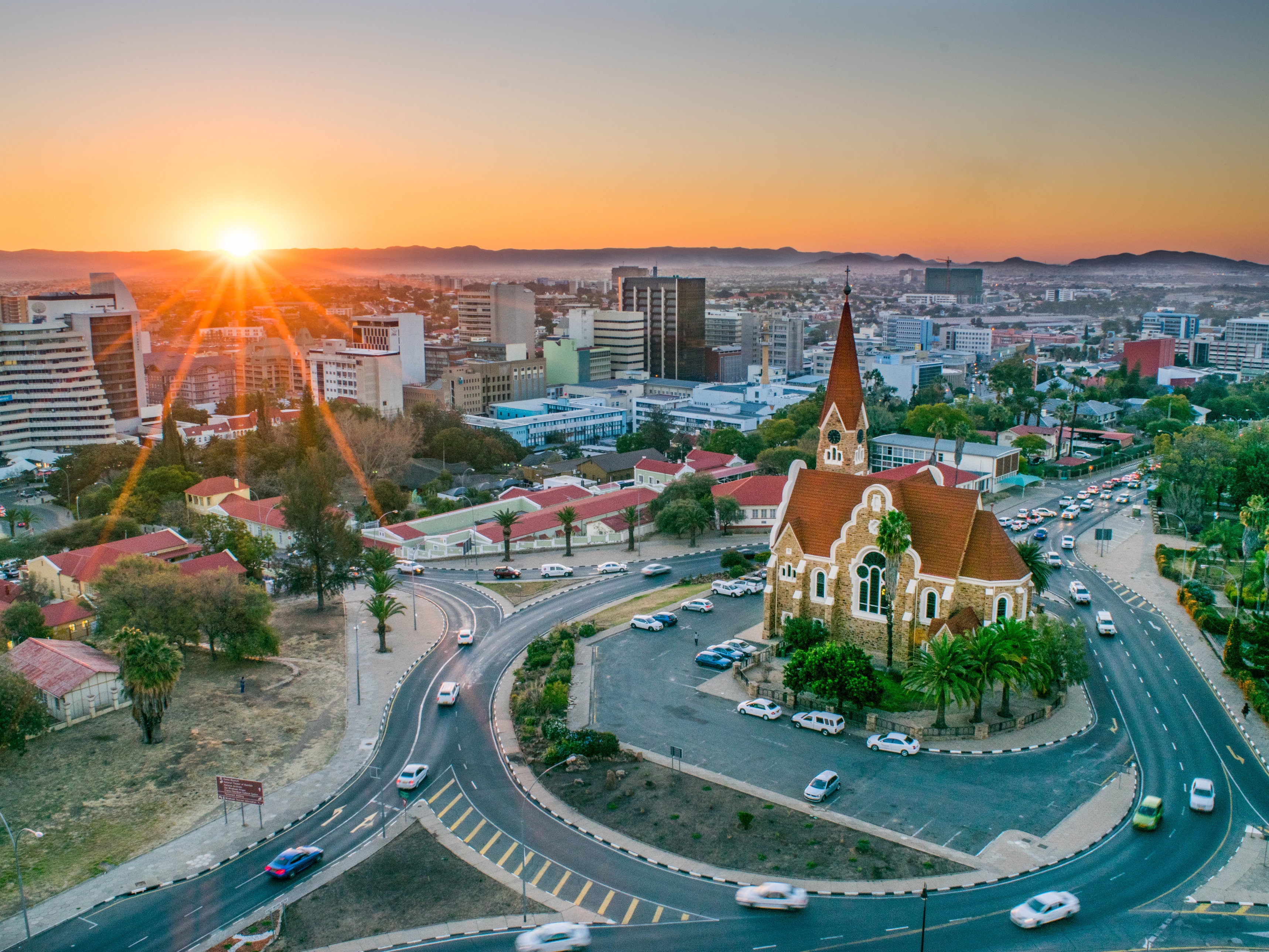 Windhoek  Sonnenuntergang