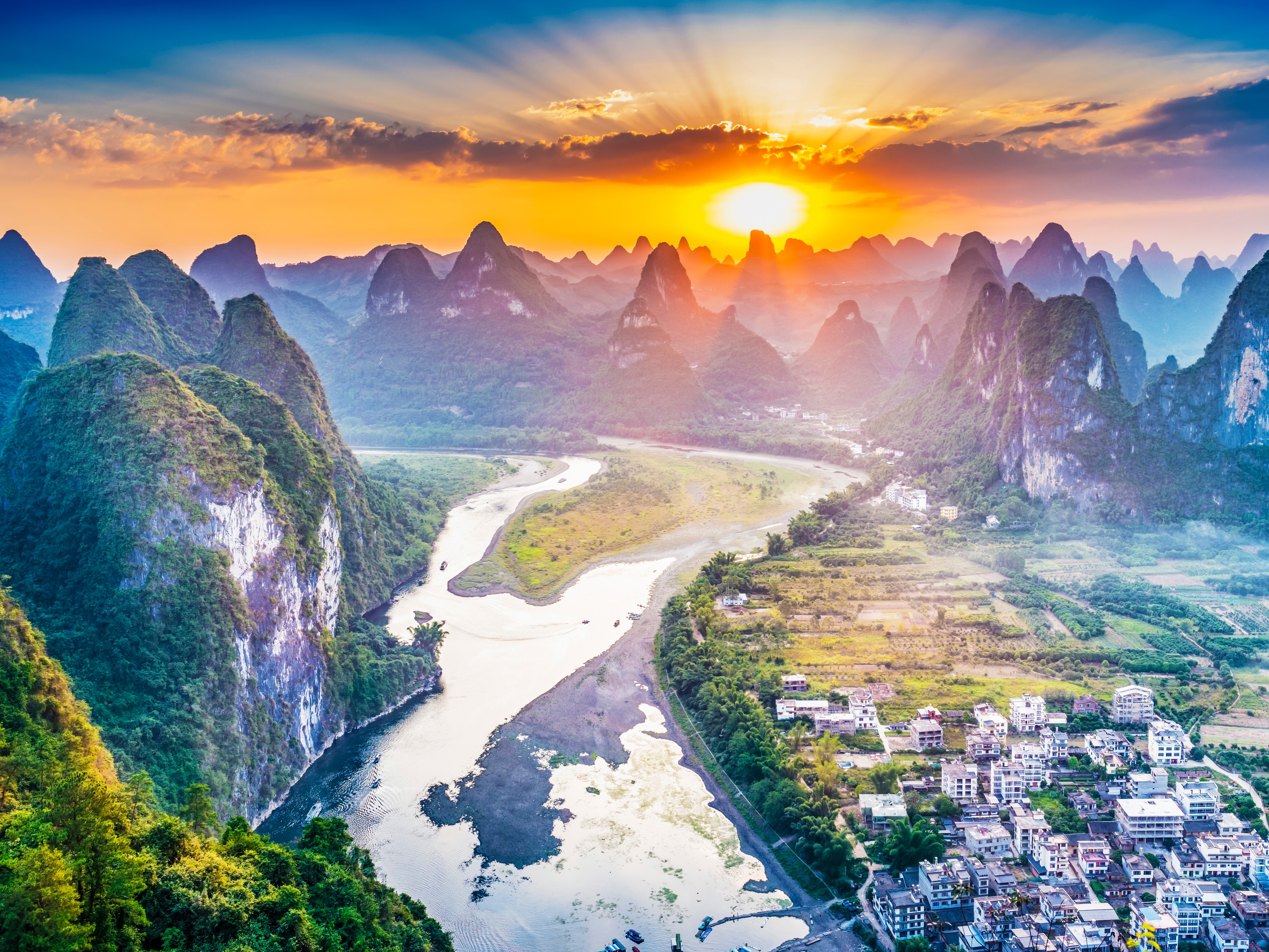 Guilin am Li Fluss