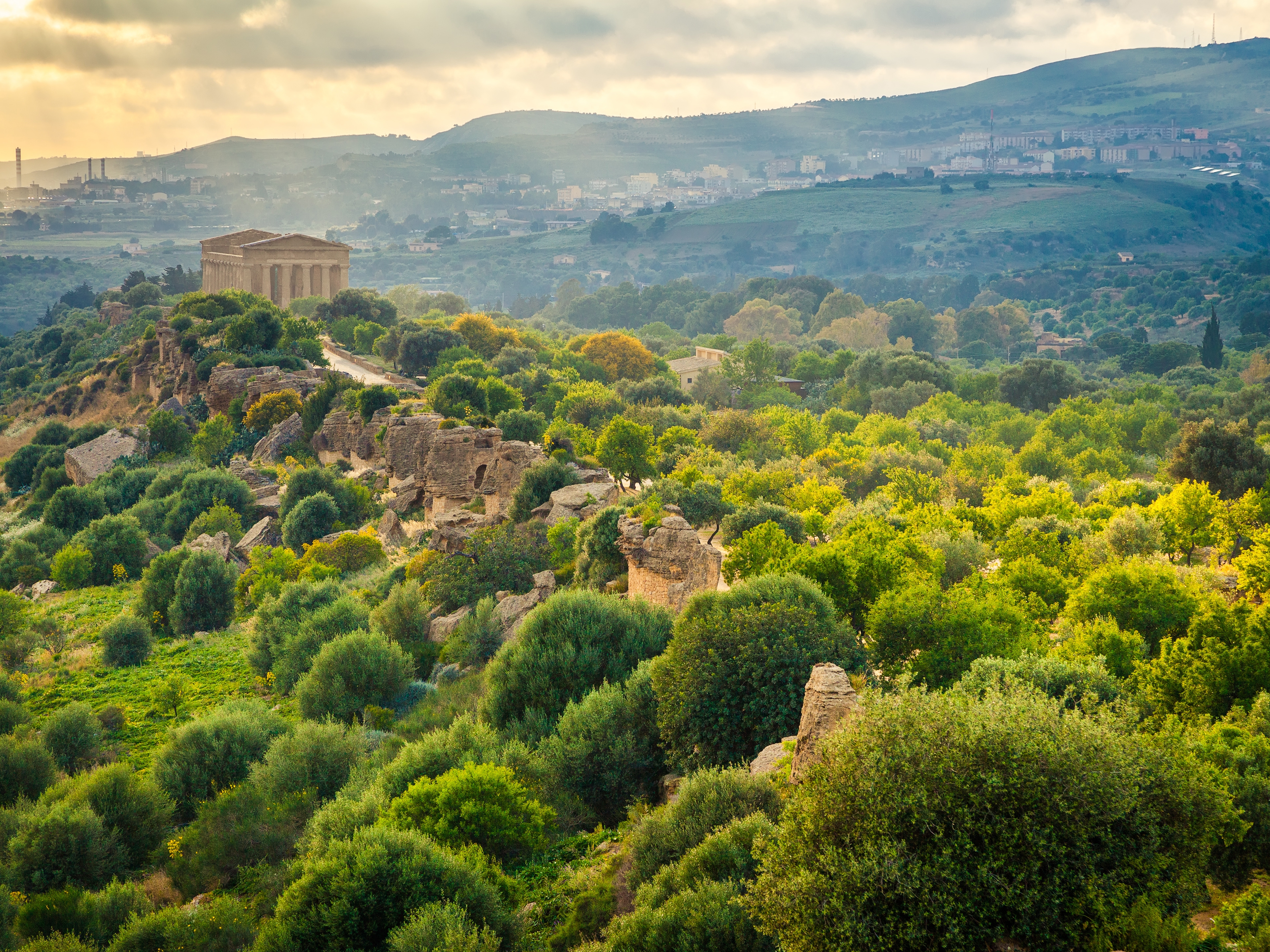 Insel Sizilien Agrigent Tal der Tempel