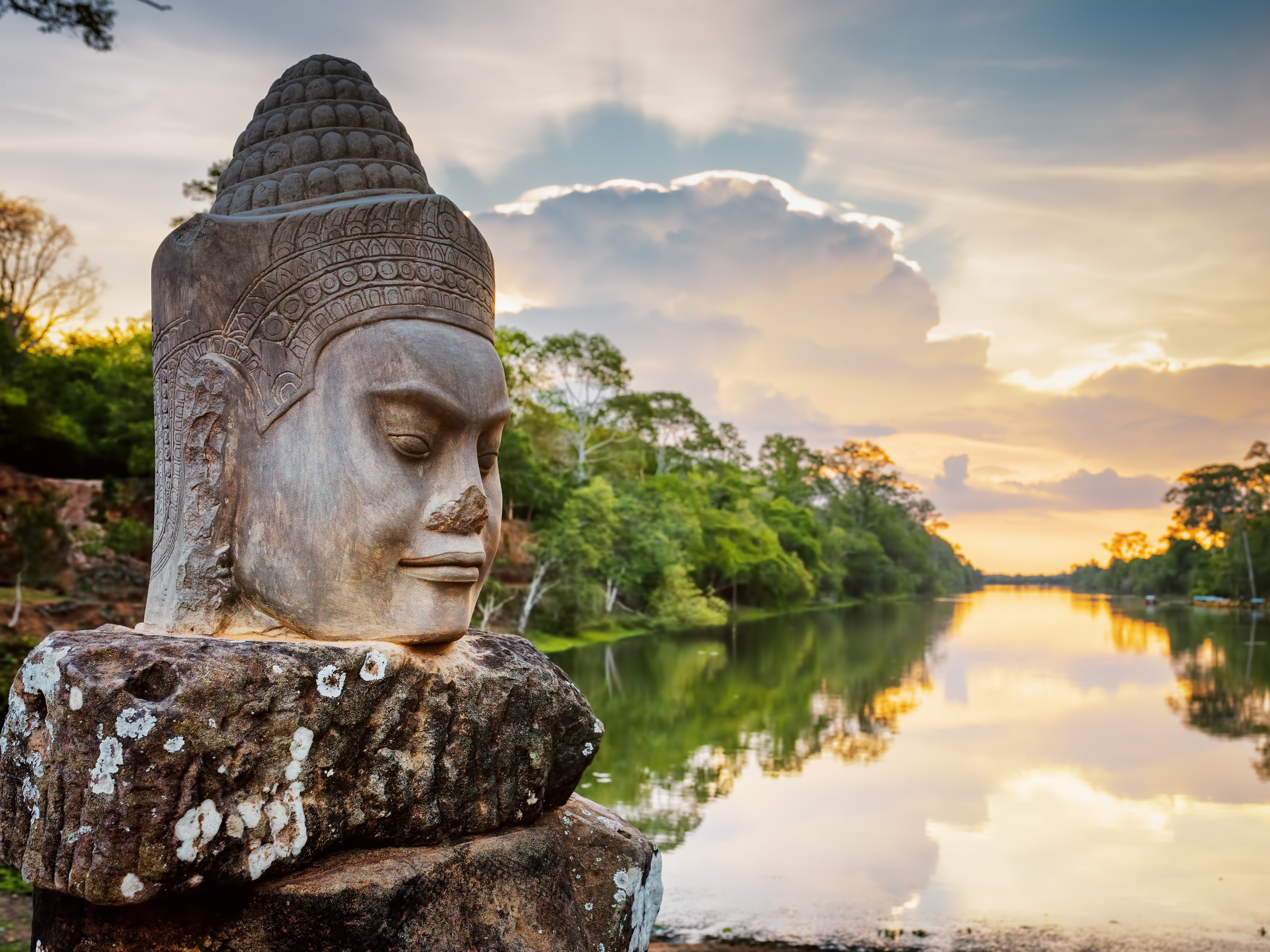 Angkor Thom Steinfigur