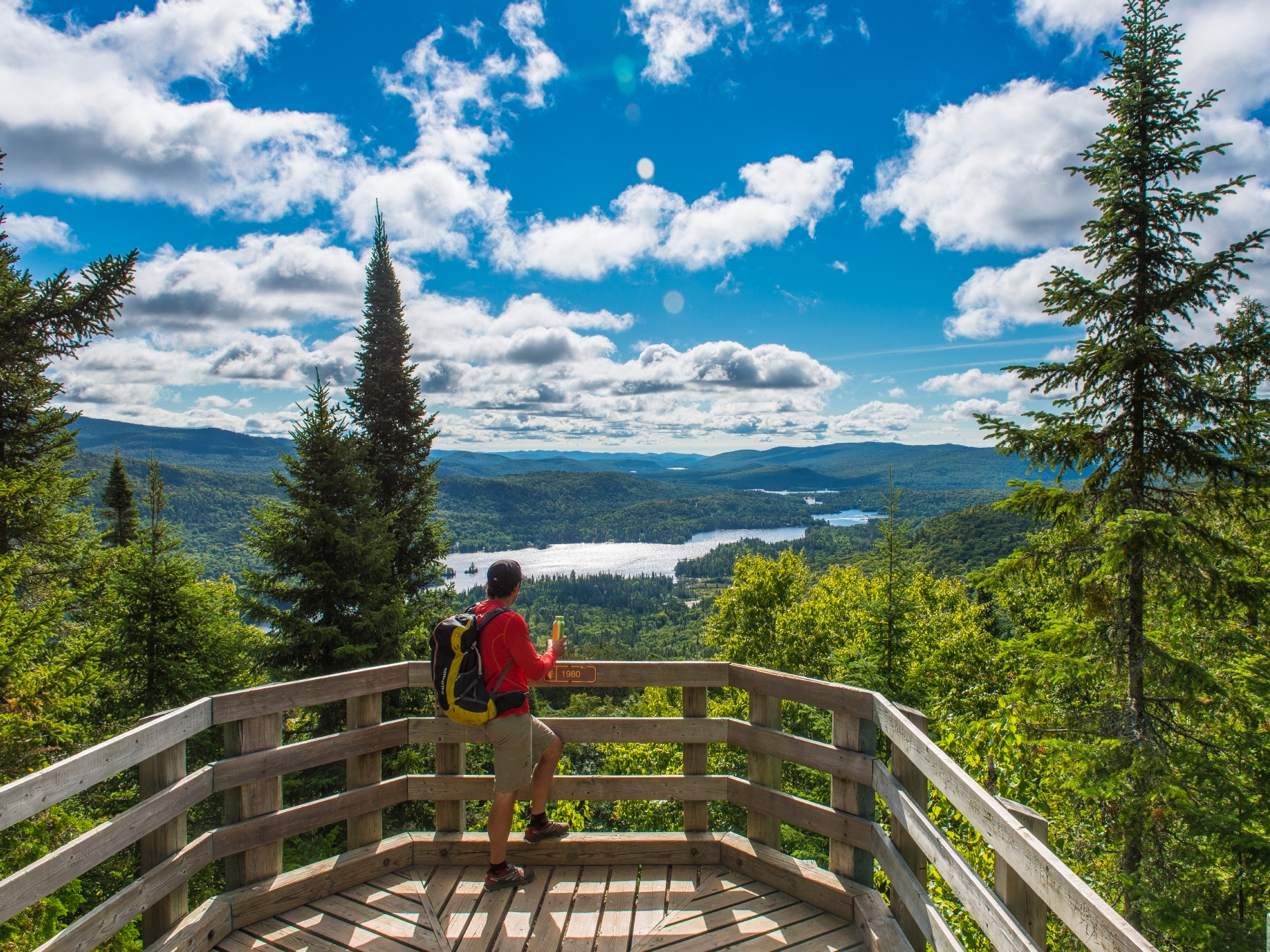Mont Tremblant Nationalpark Wanderer
