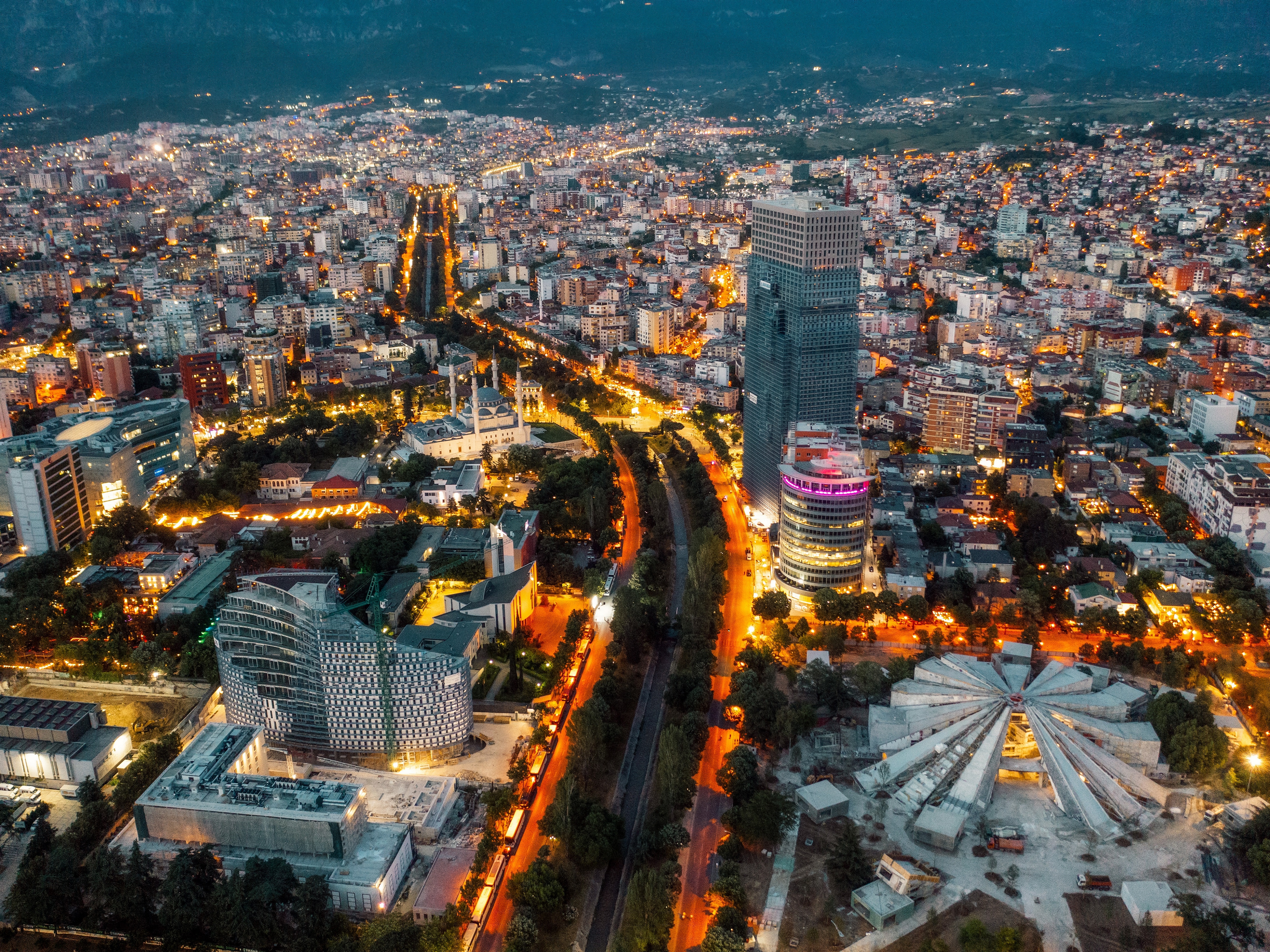 Tirana Skyline