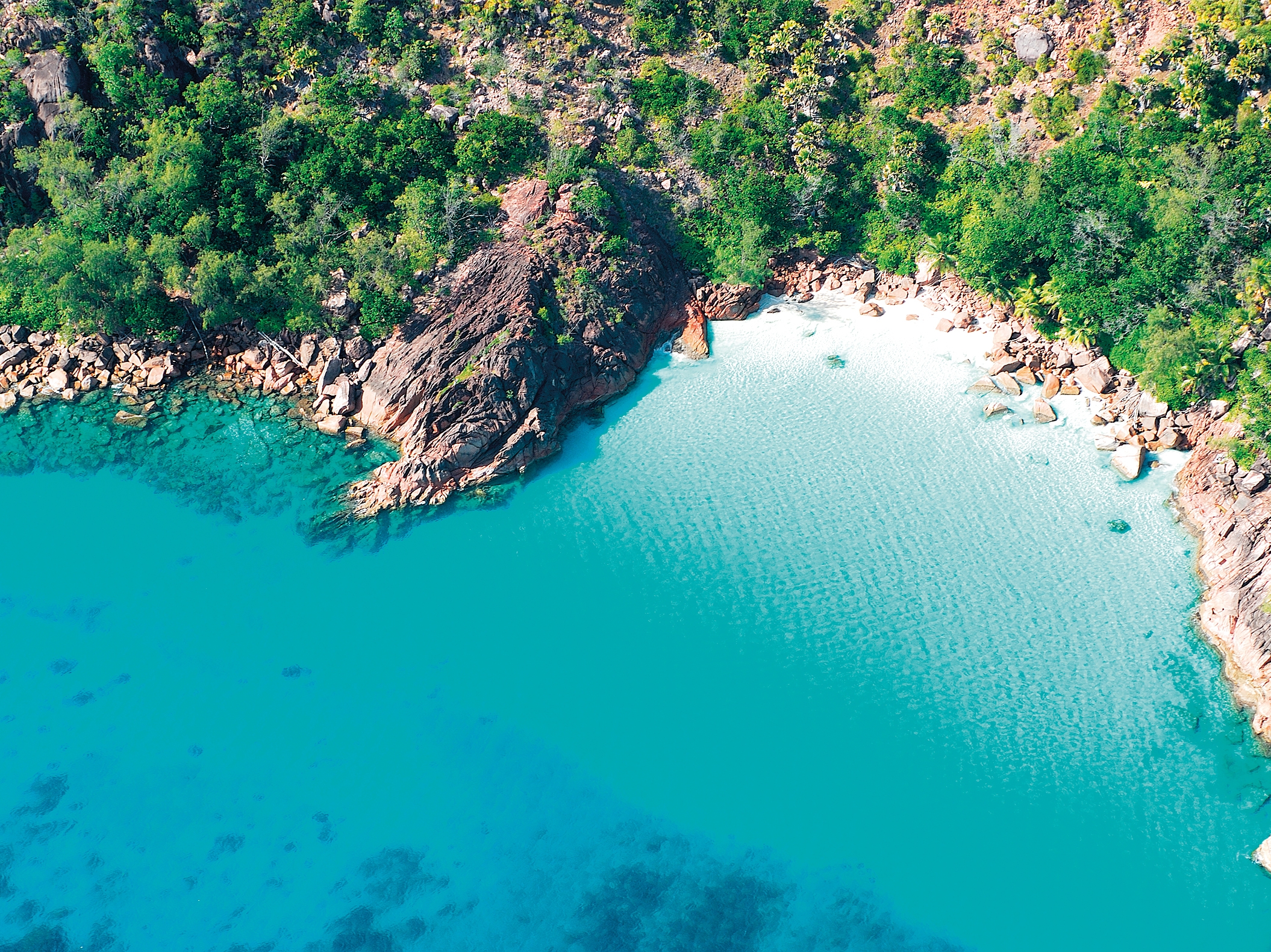 Curieuse Island Drohnenbild
