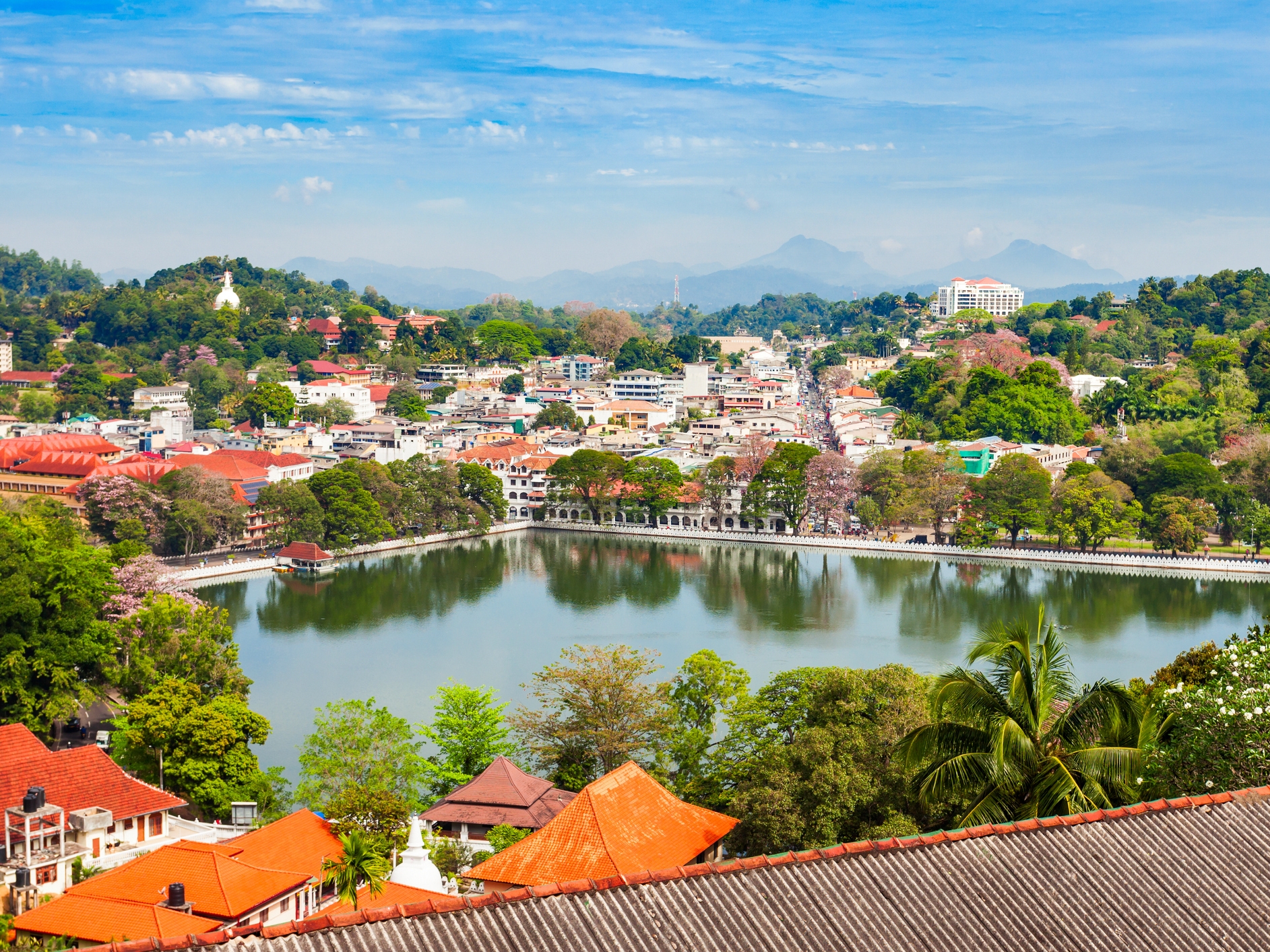 Kandy Lake Blick vom Arthurs Seat