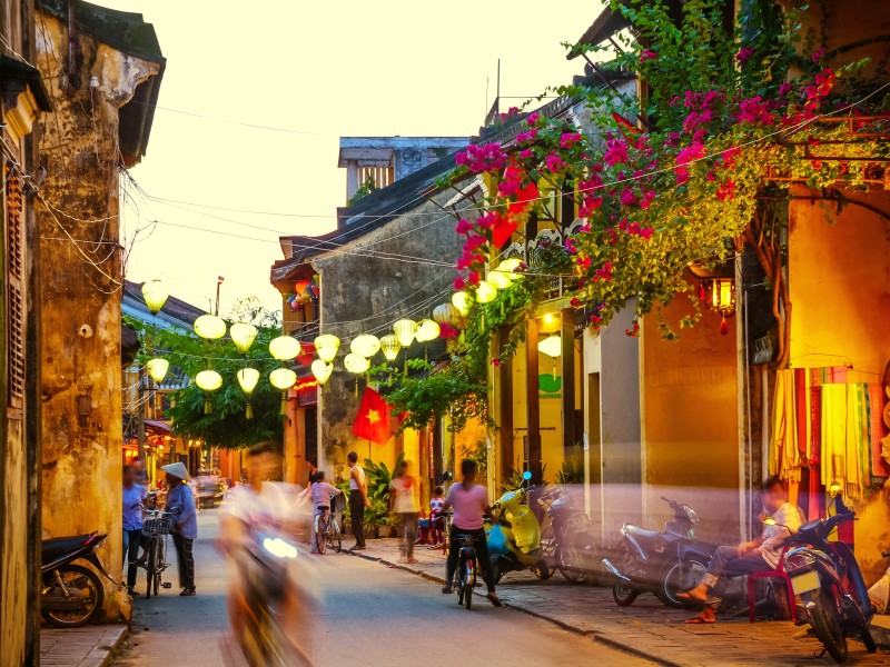 Straßen von Hoi An-Vietnam