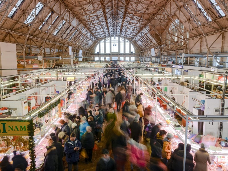 Zentralmarkt Riga Innenaufnahme