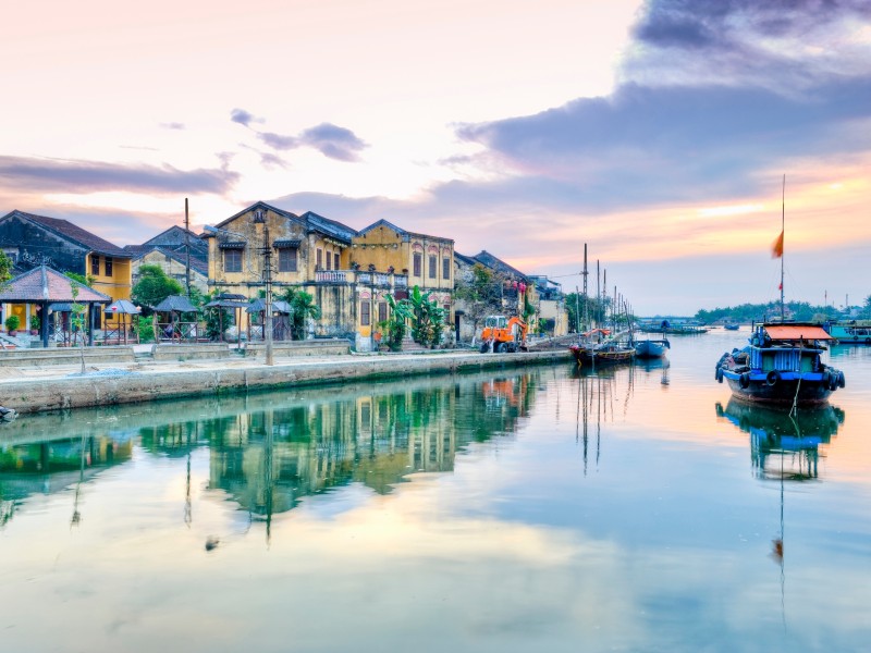 Thu Bon Fluss-Hoi An-Vietnam