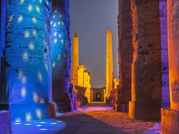 the Sound & Light Show at Karnak Temple