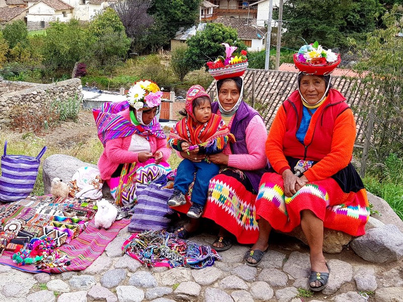 Indigenas im Heiligen Tal