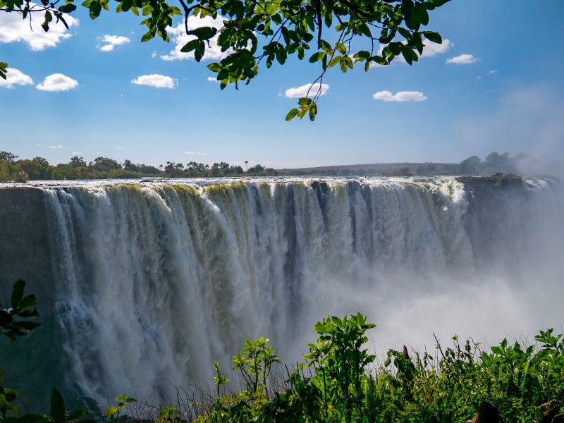 VictoriaFälle in der Trockenzeit