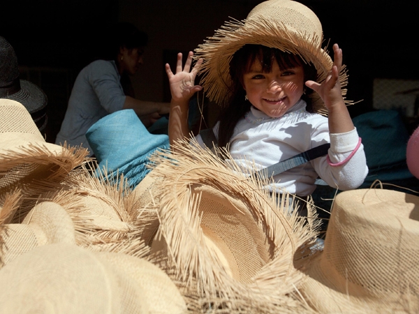 Mädchen in Ecuador