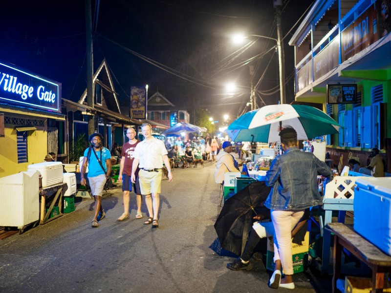 Strolling through  streets of Gros Islet