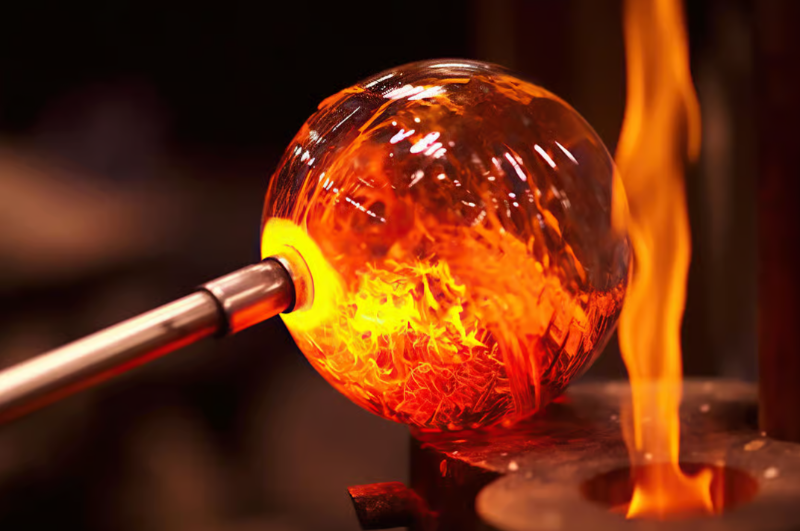 Prague glass making