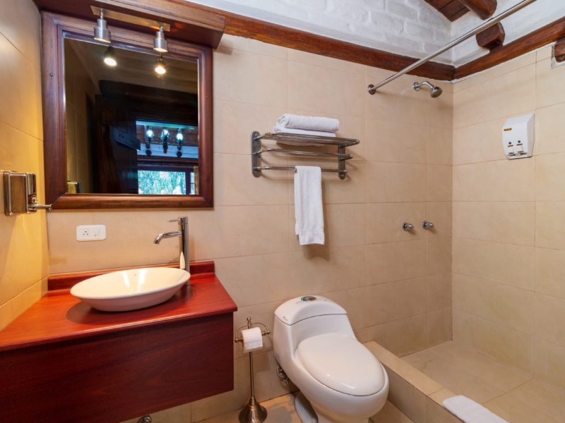 Badezimmer Hostal Ilé