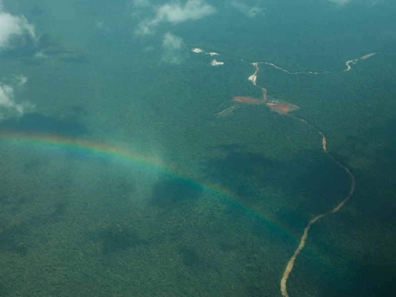 Airplane View to Kaiteuier Falls, Guyana