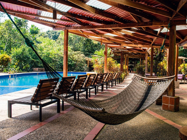 Swimming pool inside the Lodge