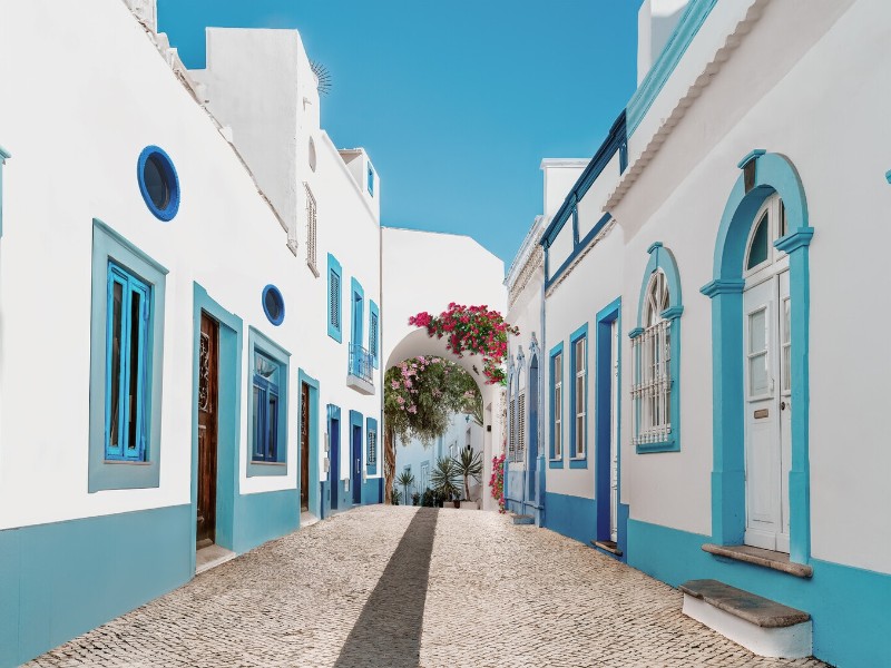 Olhao Altstadt - pittoreske Gässchen