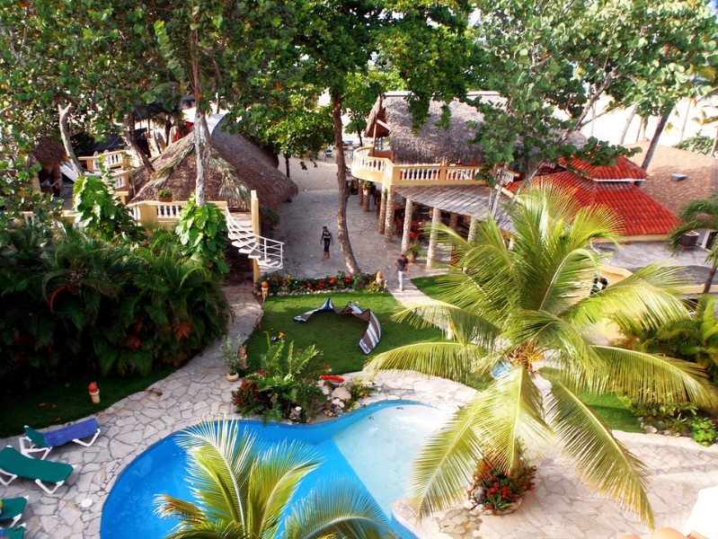 Villa Taina - Hotelanlage Luftansicht