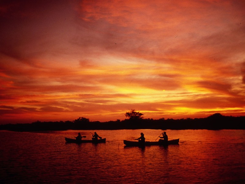 Lamanai Outpost Lodge - Sonnenuntergang