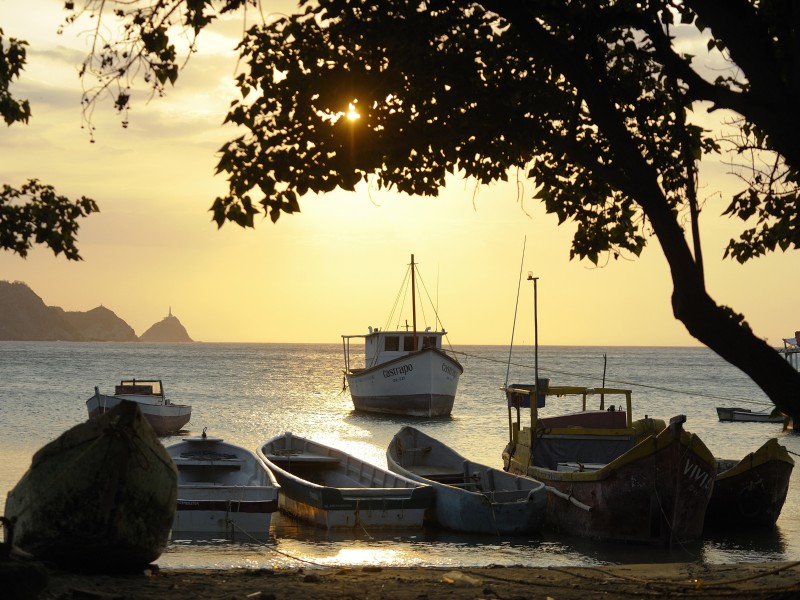 Santa Marta - Abendstimmung Hafenbucht