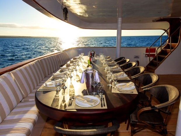 Ein toller Ausblick beim Abendessen