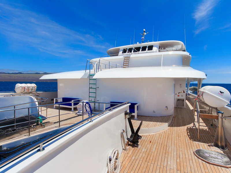 Das vordere Deck der Tip Top V