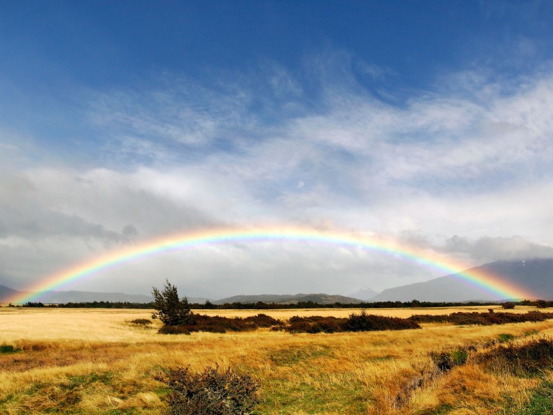 Torres del Paine - Regenbogen