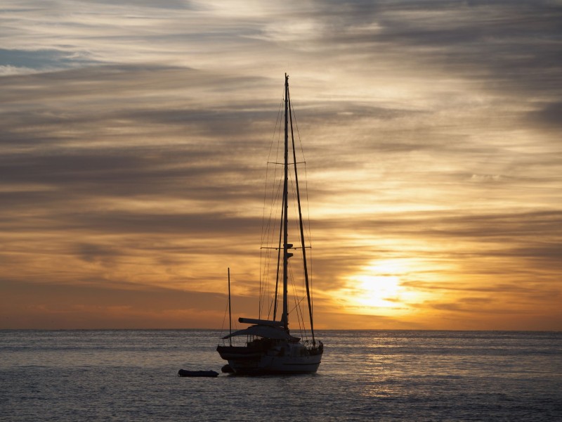 Cabo San Lucas - Segelboot Abendstimmung