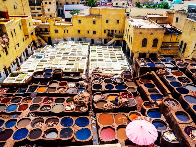 Gerberei Chouara in Fes