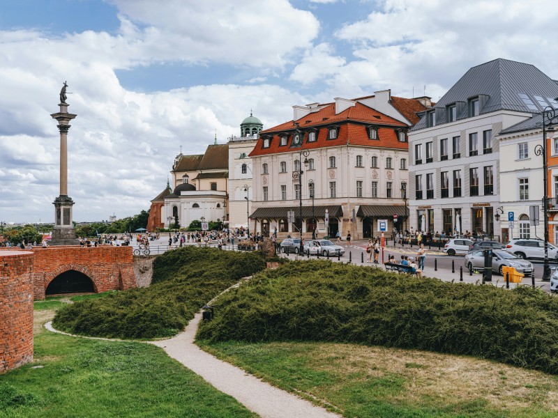 historical houses and Sigismund