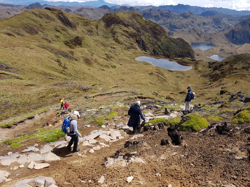 Hiking at Cayambe-Coca National Park 