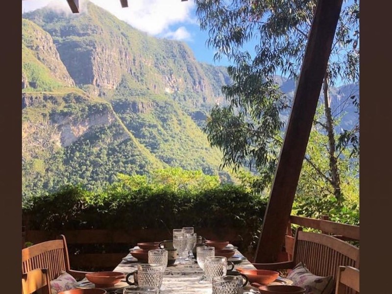Gocta Natura breakfast with a view