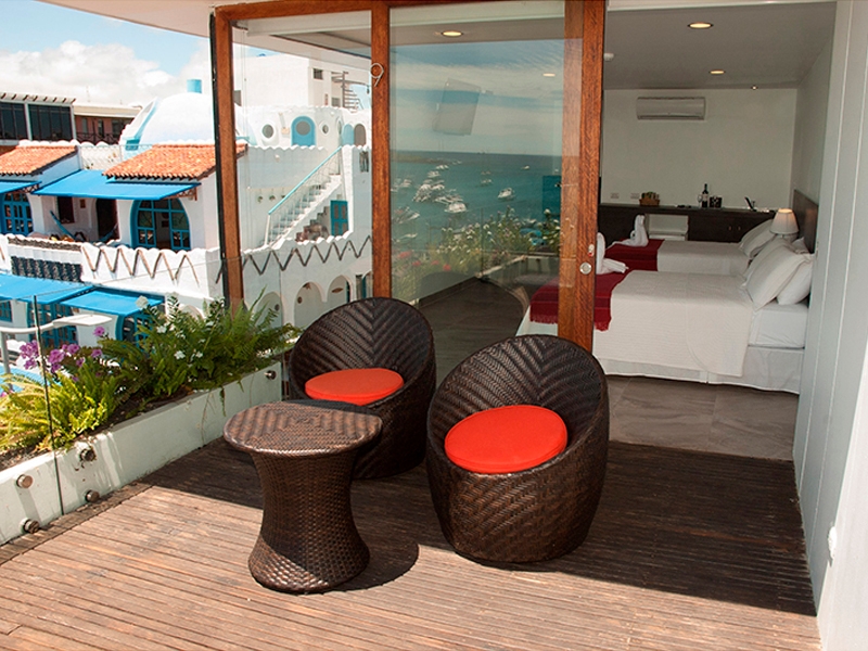 Suite mit Meerblick und Balkon