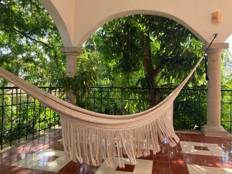 Posada San Juan - Hängematte auf Patio