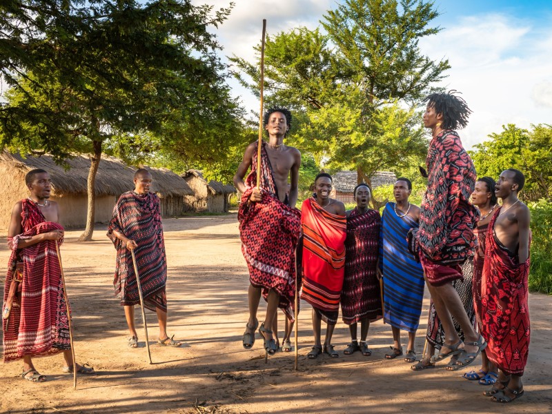 Masai traditional dance celebration