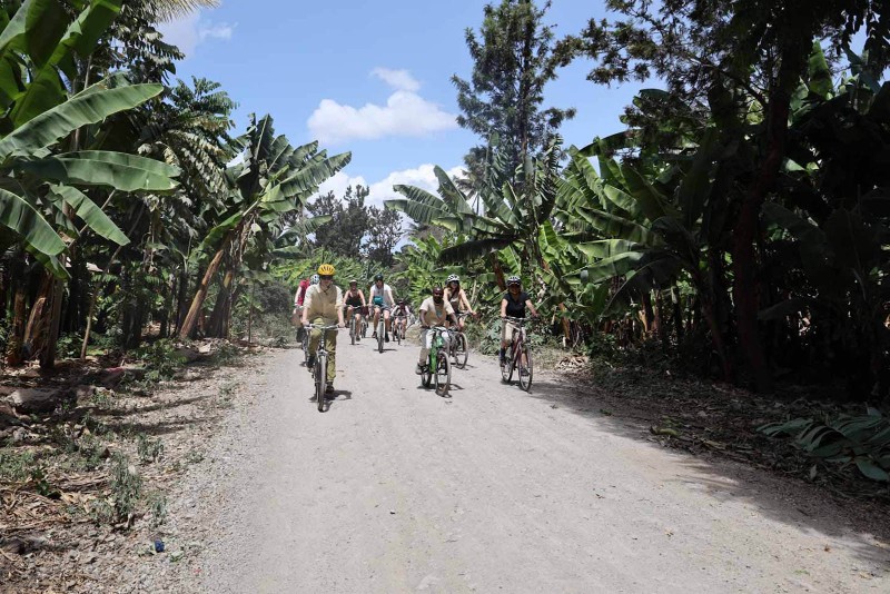 Biking at Mto Wa Mbu Village