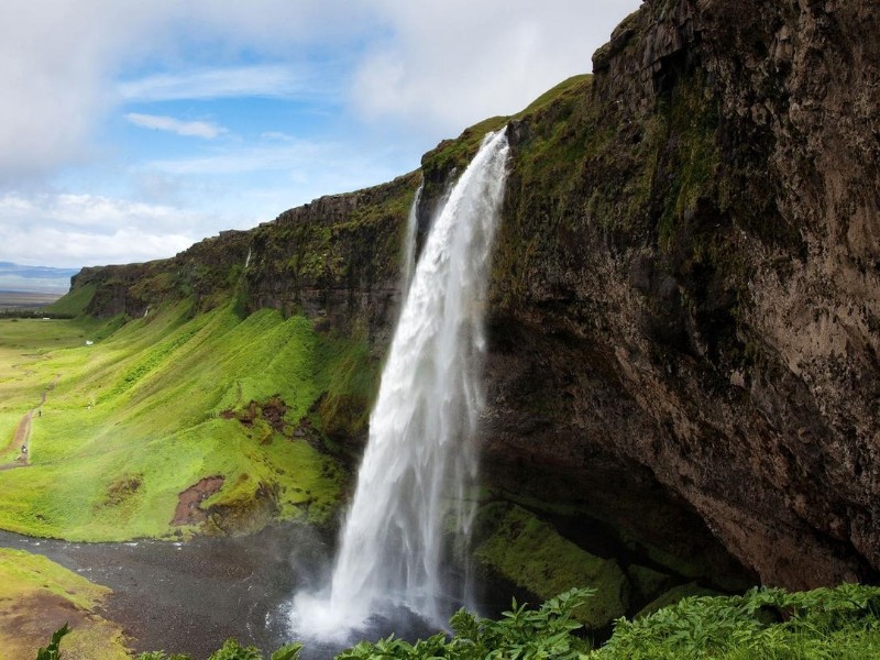 Iceland Seljandsfoss Falls