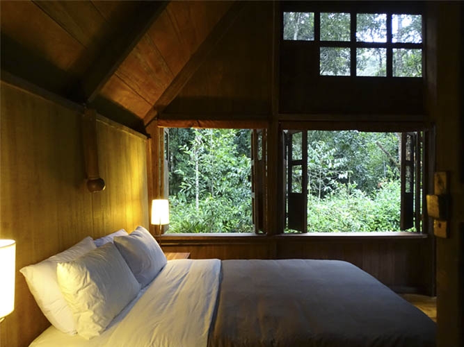 Schlaffzimmer im Cabaña