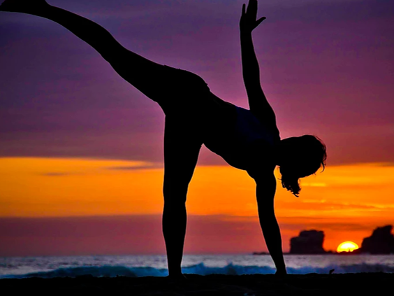 Yoga at the beach