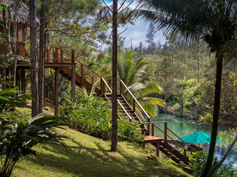 Blancaneaux Lodge - Fluss