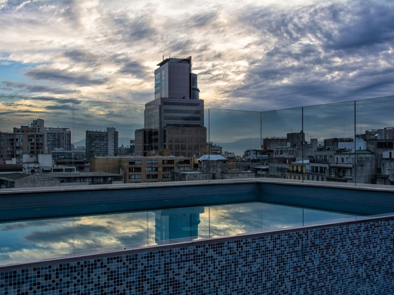 Pool auf der Dachterasse