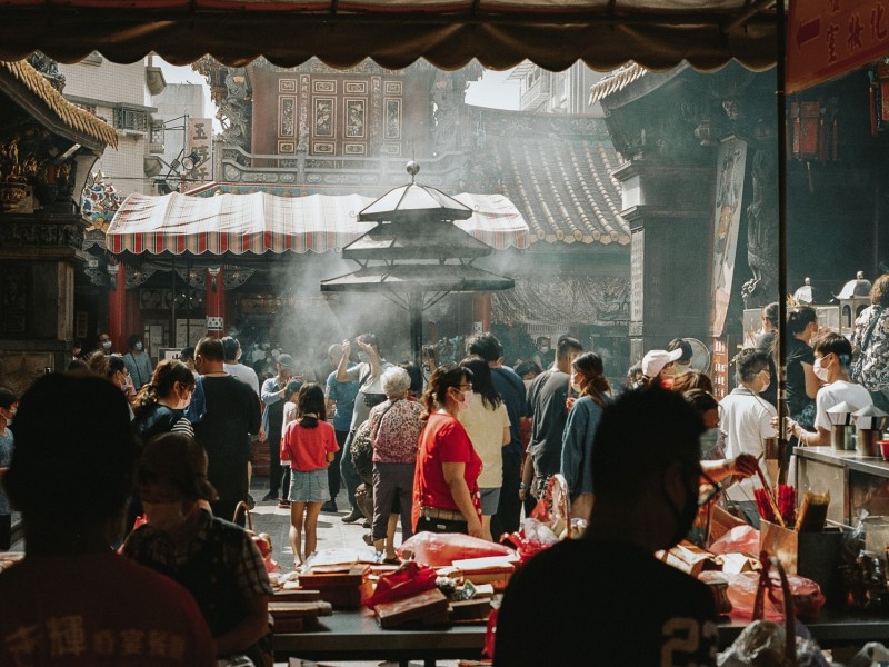 Traditional market in Tainan