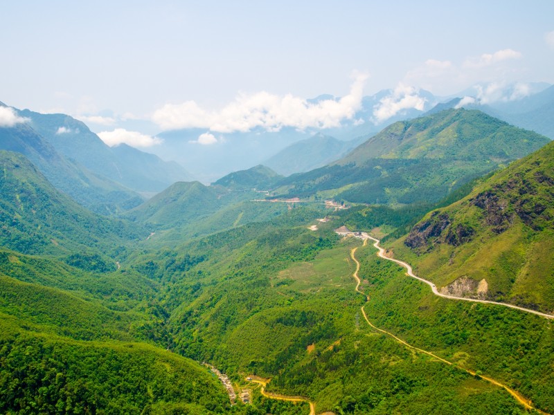 Kurvenreiche Straße-Sapa-Vietnam