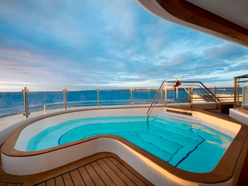 Celebrity Flora Sunset Lounge Pool