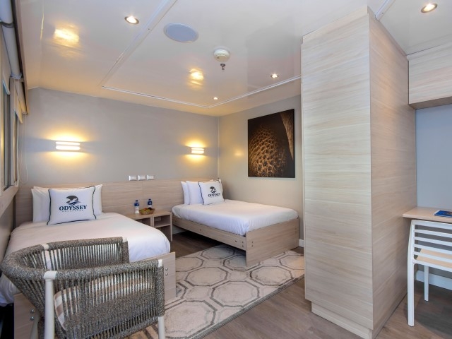 Doppelkabine mit Einzelbetten