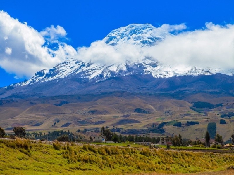 Blick zum Chimborazo