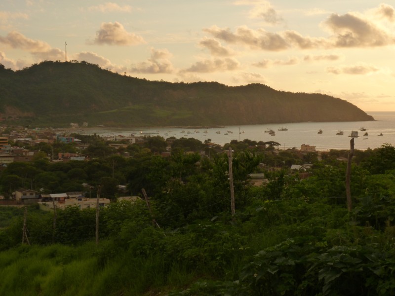 Puerto Lopez Aussicht auf den Strand