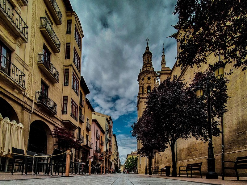 A historic street in Logroño